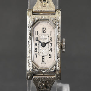 20s BEDFORD Ladies Art Deco 14K Gold Watch