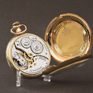 1922 HAMILTON USA 910 12s Pocket Watch