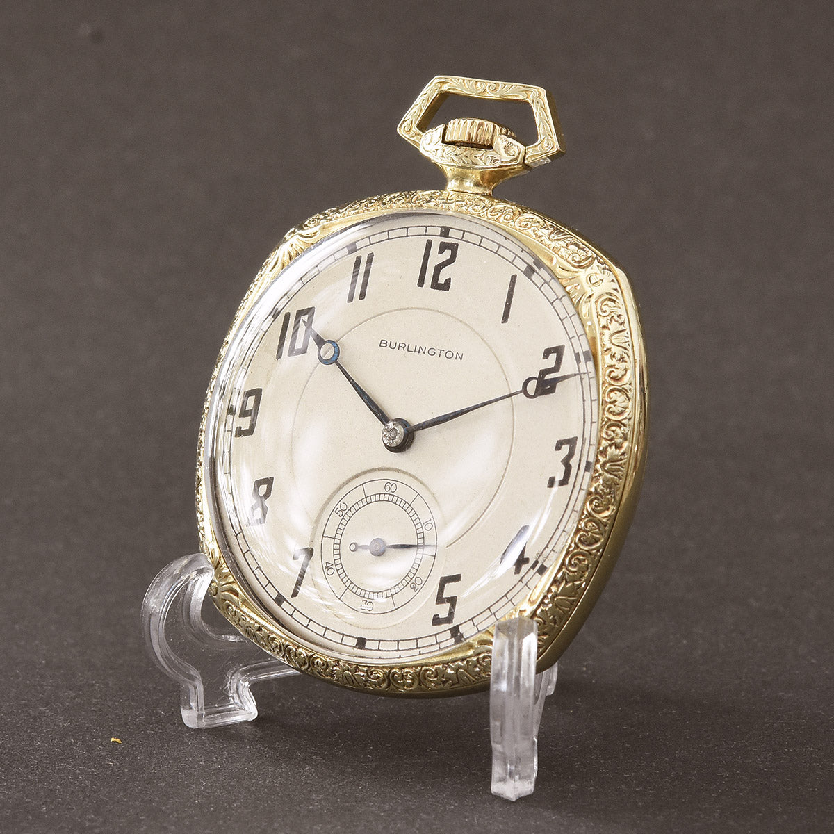 1922 ILLINOIS Burlington g. 275 Cushion Dress Pocket Watch