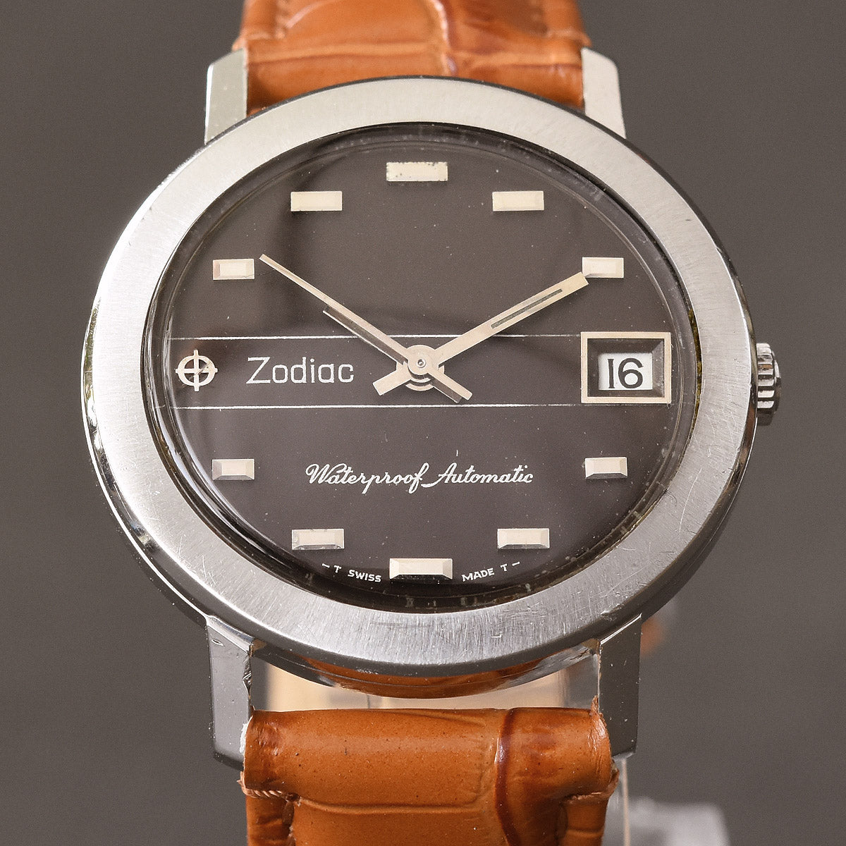 70s ZODIAC Automatic Date Gents Swiss Vintage Watch