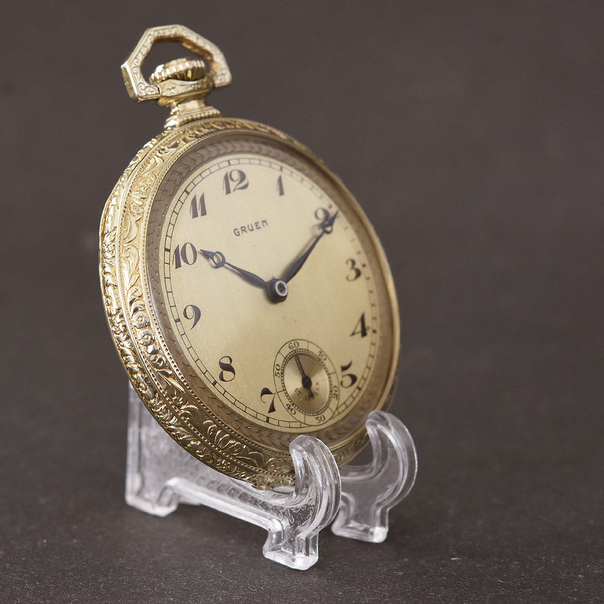 1918 GRUEN Guild Swiss Art Deco Pocket Watch