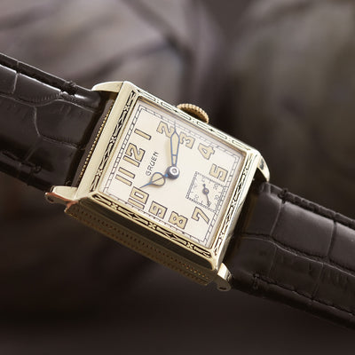 20s GRUEN Guild Gents Art Deco Square Enamel Watch – empressissi