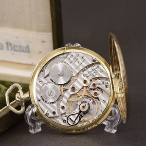 1920 SOUTH BEND Grade 429 Art Deco Pocket Watch w/Box