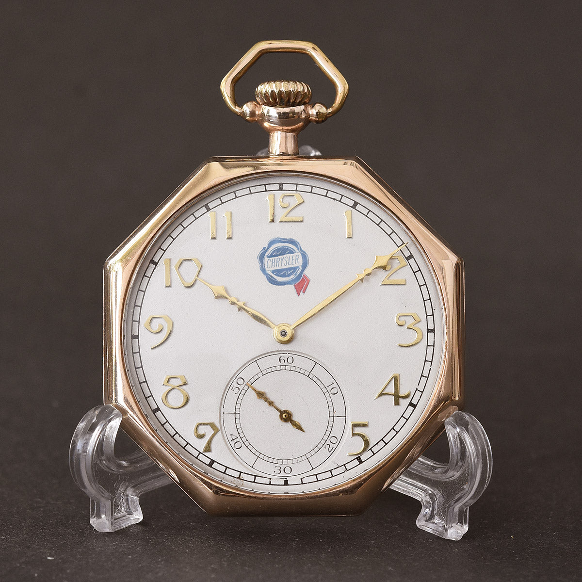1926 ELGIN USA Grade 345 Octagon Art Deco Dress Pocket Watch