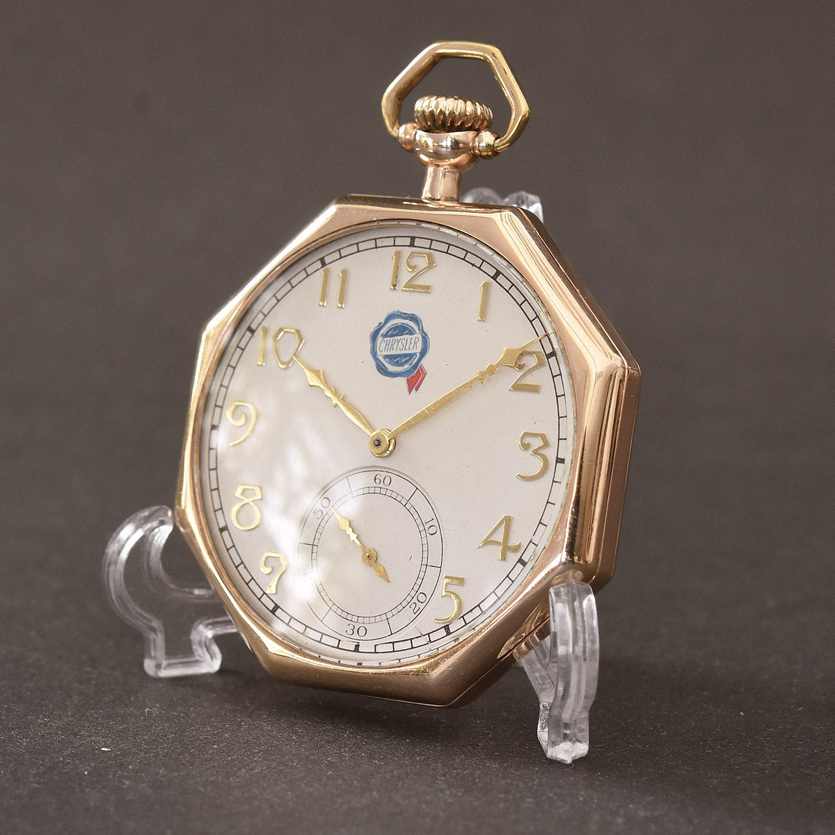 1926 ELGIN USA Grade 345 Octagon Art Deco Dress Pocket Watch