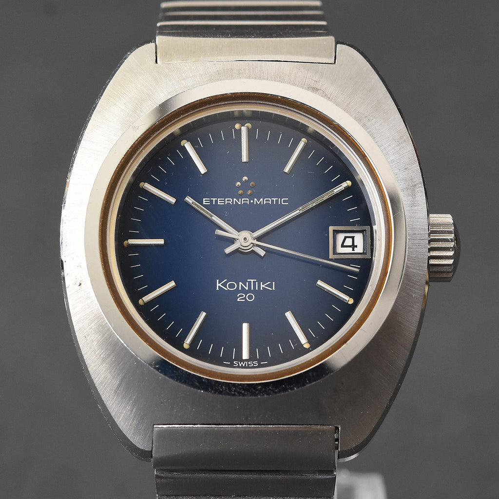 70s NOS ETERNA Eternamatic Kontiki 20 Gents Swiss Vintage Watch
