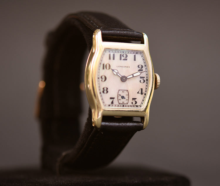 1926 LONGINES Gents 14K Gold Art Deco Dress Watch