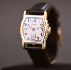 1926 LONGINES Gents 14K Gold Art Deco Dress Watch