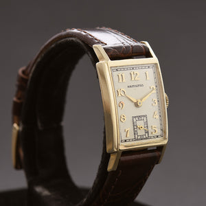 1950 HAMILTON USA 'Brock' 14K Gold Gents Dress Watch