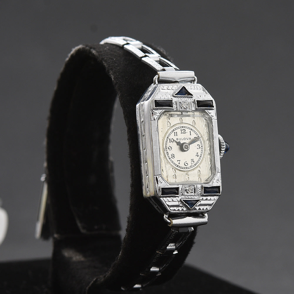 1931 BULOVA Ladies 14K Gold Art Deco Watch