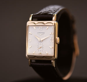 1953 LONGINES 'Pres. Jefferson' Gents 14K Solid Yellow Gold Vintage Watch