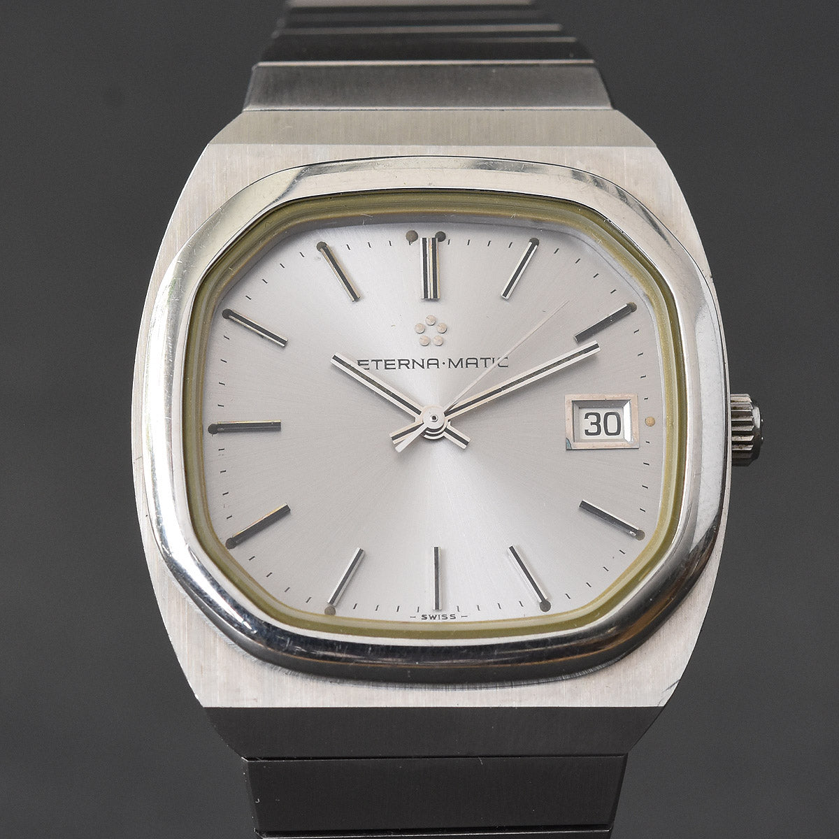 70s NOS ETERNA Eternamatic Gents Date Swiss Vintage Watch