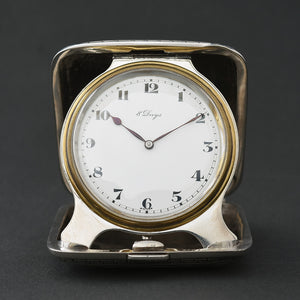 1916 CONCORD 8-Day Swiss Sterling Silver Travel Watch