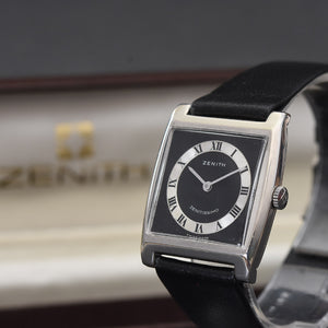 60s ZENITH Zenitissimo 18K Gold Swiss Gents Watch w/Box