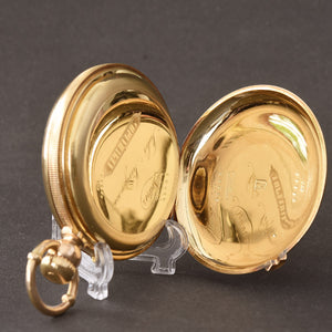 1870s Jules Jürgensen 18K Gold Chronometer Swiss Pocket Watch