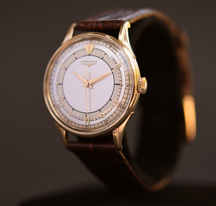 1952 LONGINES Gents 14K Solid Gold Sector Dial Watch – empressissi
