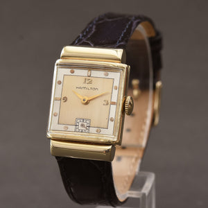 1946 HAMILTON USA 'Midas' 14K Rose Gold Gents Dress Watch