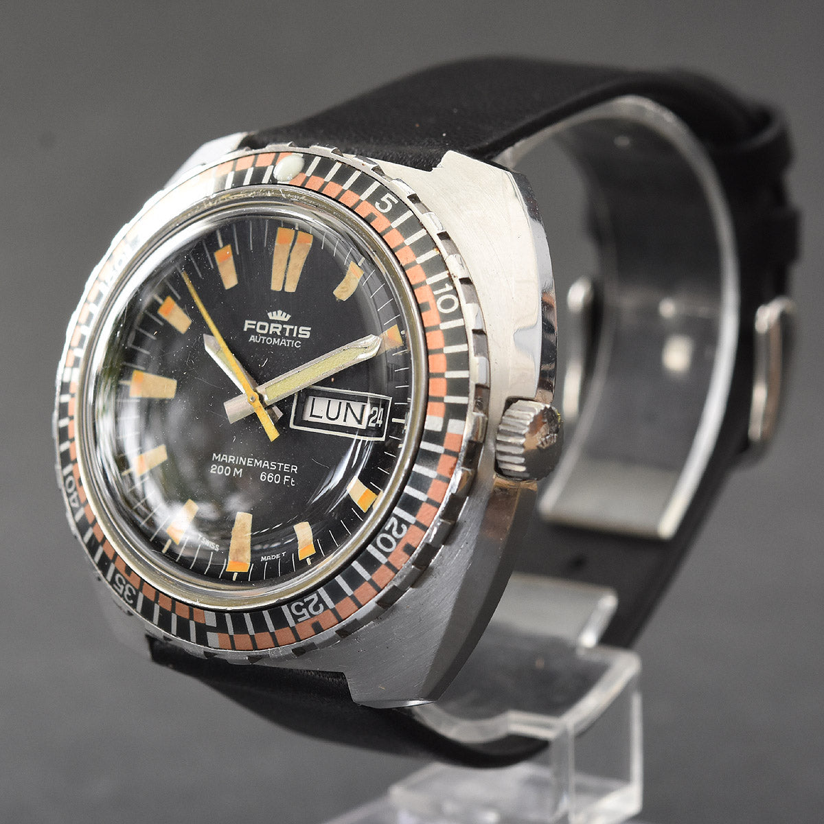 70s FORTIS Marinemaster 200m Automatic Diver Vintage Swiss Watch