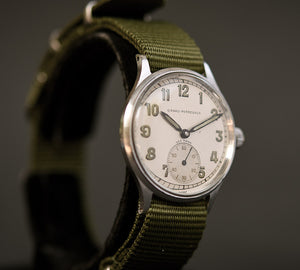 40s GIRARD-PERREGAUX 'Sea-Hawk' Gents Military Style Watch