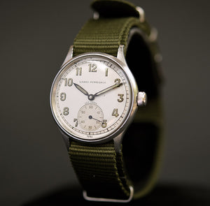 40s GIRARD-PERREGAUX 'Sea-Hawk' Gents Military Style Watch