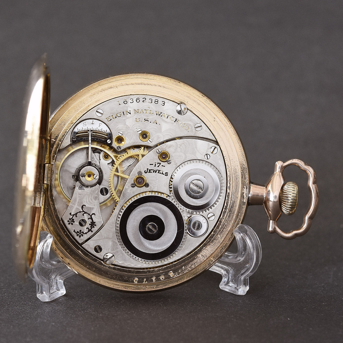 1912 ELGIN G. 344 Hunter Case Slim Dress Pocket Watch
