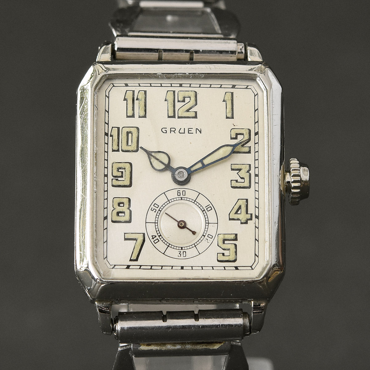 1929 GRUEN Guild Gents Octagon Art Deco Watch