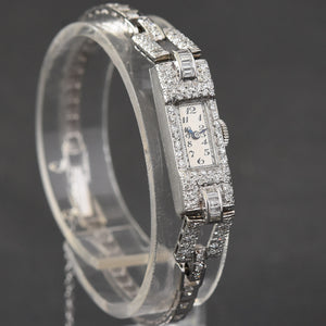 30s ETERNA Ladies Platinum & Diamonds Art Deco Watch