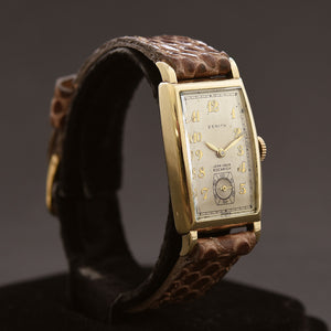1941 ZENITH Jean Louis Roehrich 14K Gold Gents Dress Watch