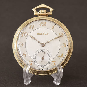 1939 BULOVA 'Tuxedo' Classic Swiss Pocket Watch