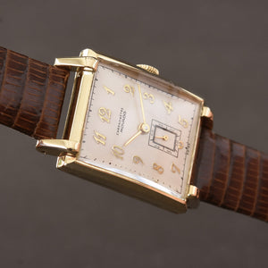 40s MOVADO 14K Gold Gents Vintage Dress Watch