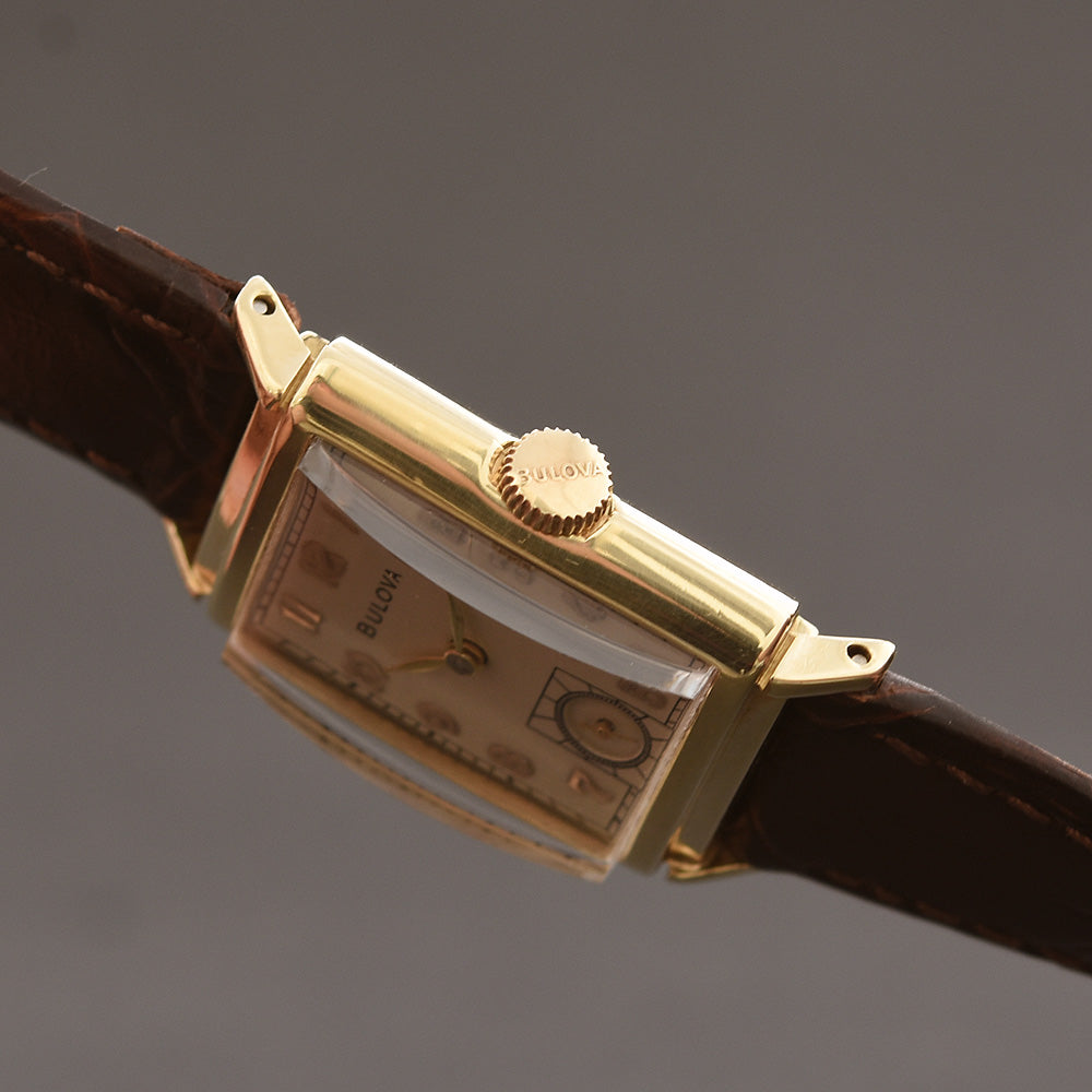 1941 BULOVA USA 'President' 14K Solid Gold Gents Vintage Watch