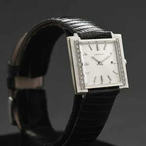 1967 LONGINES 'Creation 1921' 14K Gold/Diamonds Slim Dress Watch