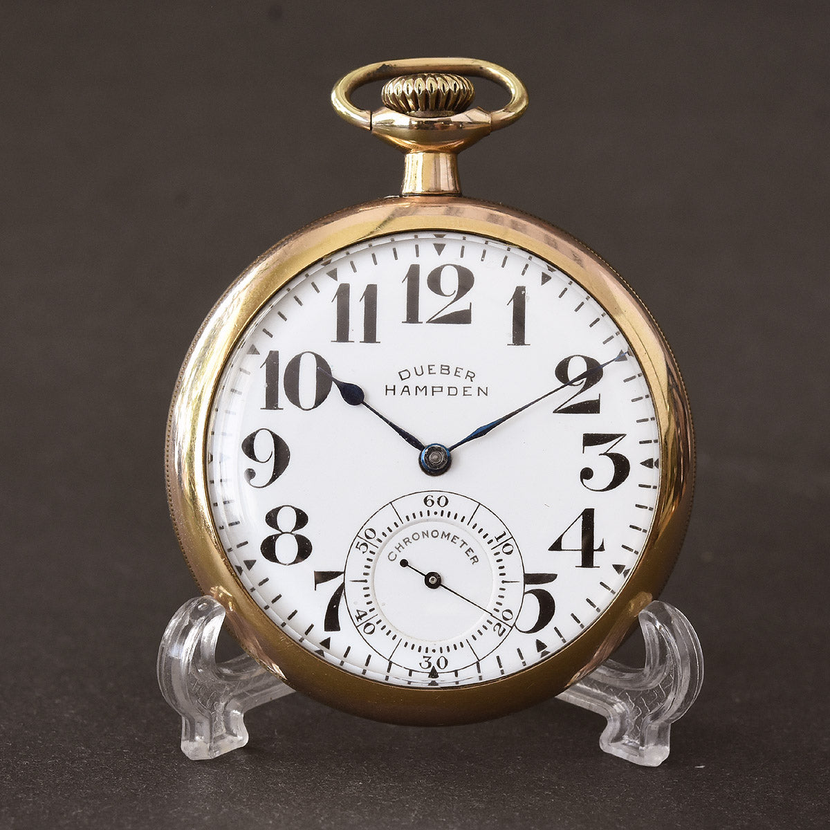 1918 Dueber HAMPDEN USA Chronometer 16s Pocket Watch