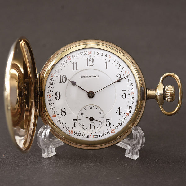 1919 Illinois BURLINGTON USA g. 108 Hunter Pocket Watch