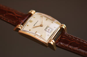 50s WITTNAUER Gents 14K Solid Yellow Gold Dress Watch