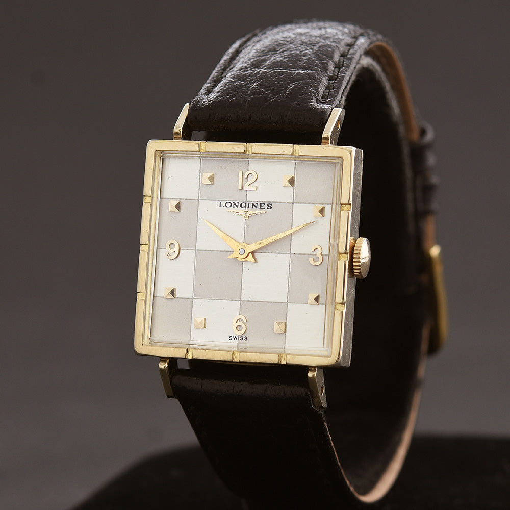 1958 LONGINES 'Checkers' Gents Vintage Dress Watch Ref. 750-48