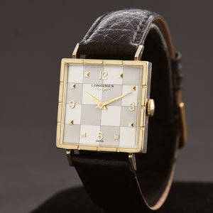 1958 LONGINES 'Checkers' Gents Vintage Dress Watch Ref. 750-48