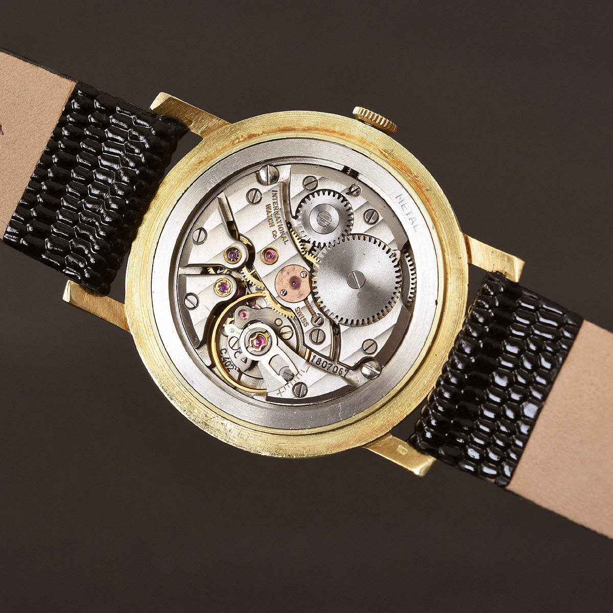 1966 IWC Schaffhausen 18K Gold Vintage Gents Watch Ref. 1405