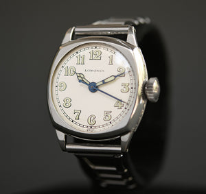 1929 LONGINES Gents Military Style Art Deco Watch