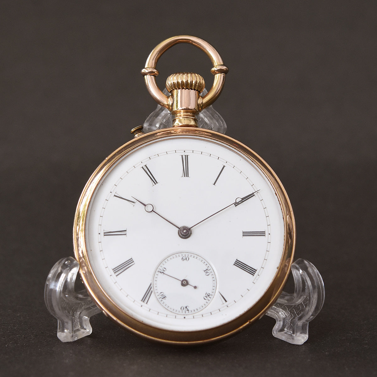 1870 SWISS Hi-Grade 18K Gold Pocket Watch