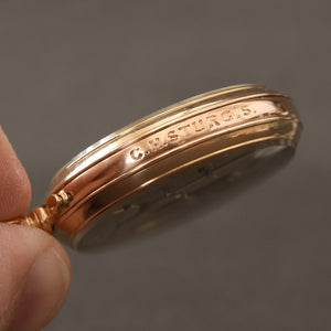 1870 SWISS Hi-Grade 18K Gold Pocket Watch