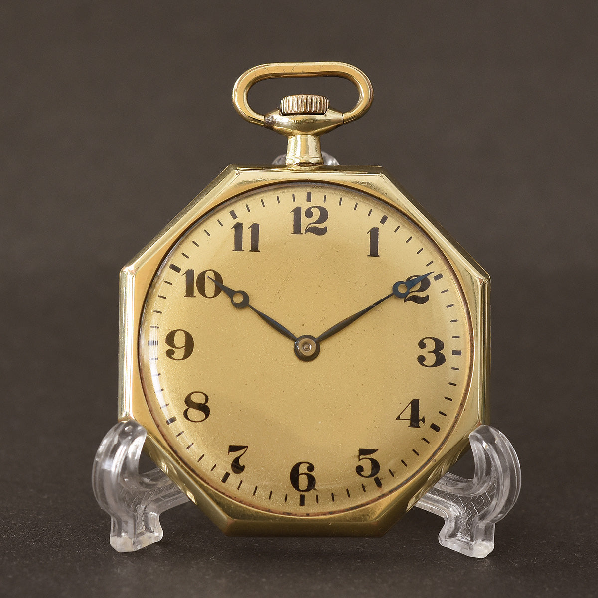1918 LONGINES Swiss Octagon Art Deco Dress Pocket Watch