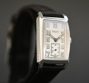 1929 GRUEN 'Quadron' Gents Art Deco Watch