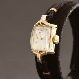 50s CERTINA Tiffany Ladies 14K Cocktail Watch