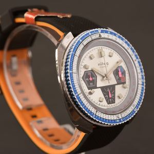 70s NILEG (NOS) Chronograph Oversized Vintage Swiss Watch