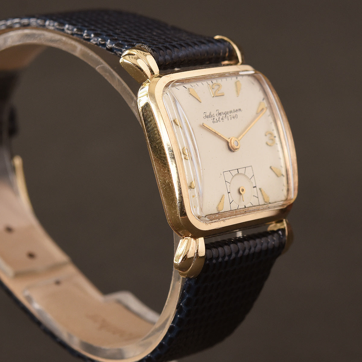 1959 JULES JURGENSEN Gents 14K Gold Dress Watch empressissi 1959 JULES JURGENSEN Gents 14K Gold Dress Watch empressissi