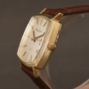 70s MATHEY TISSOT (NOS) Automatic Date 14K Gold Gents Watch