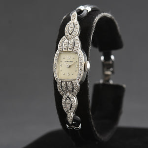 50s HAMILTON USA 14K Gold/Diamonds Heirloom Watch