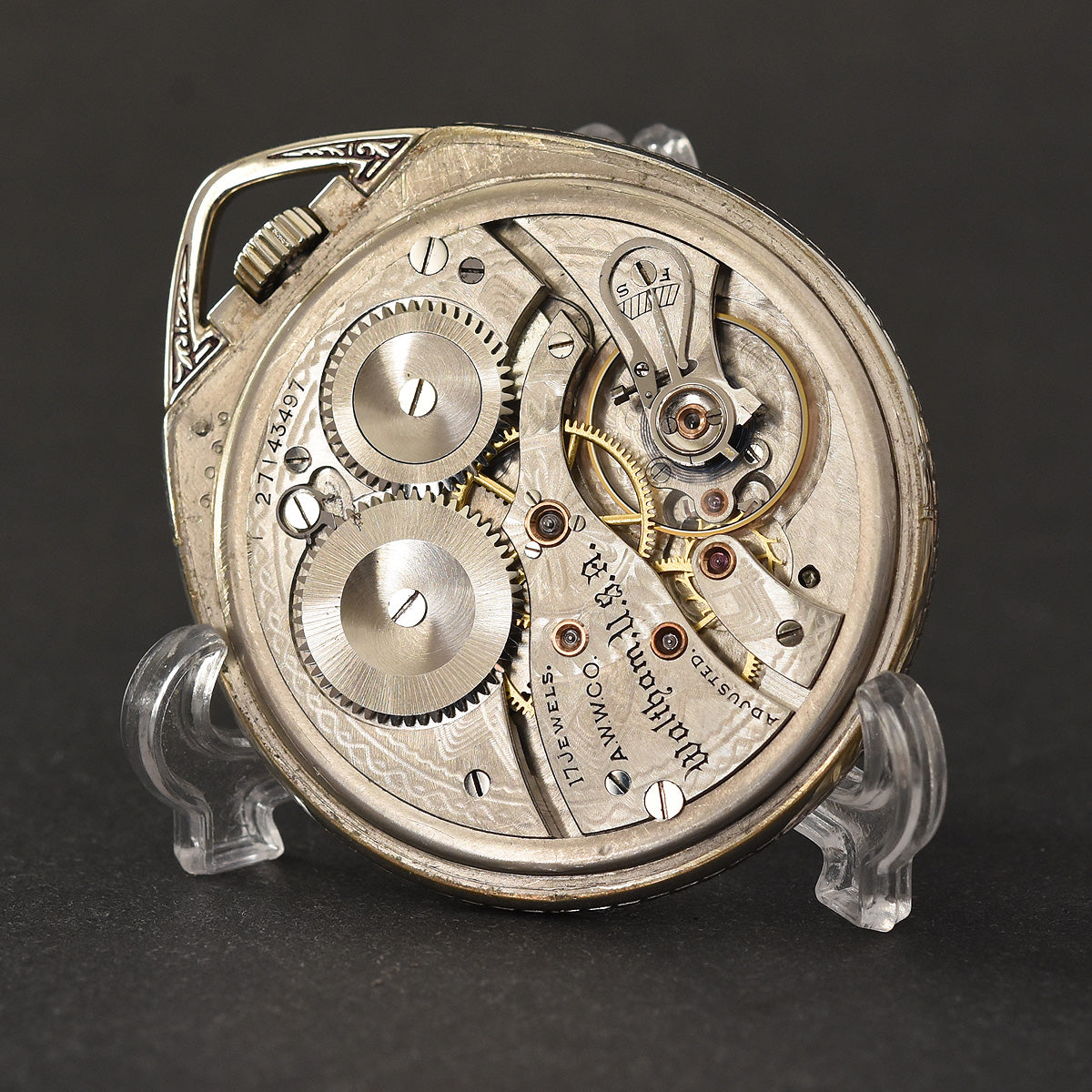 1930 WALTHAM USA 'Secometer' Art Deco Pocket Watch – empressissi
