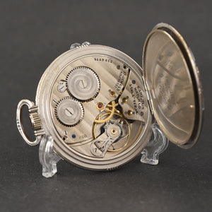 1934 HAMILTON USA 'Farragut Secometer' Art Deco Pocket Watch